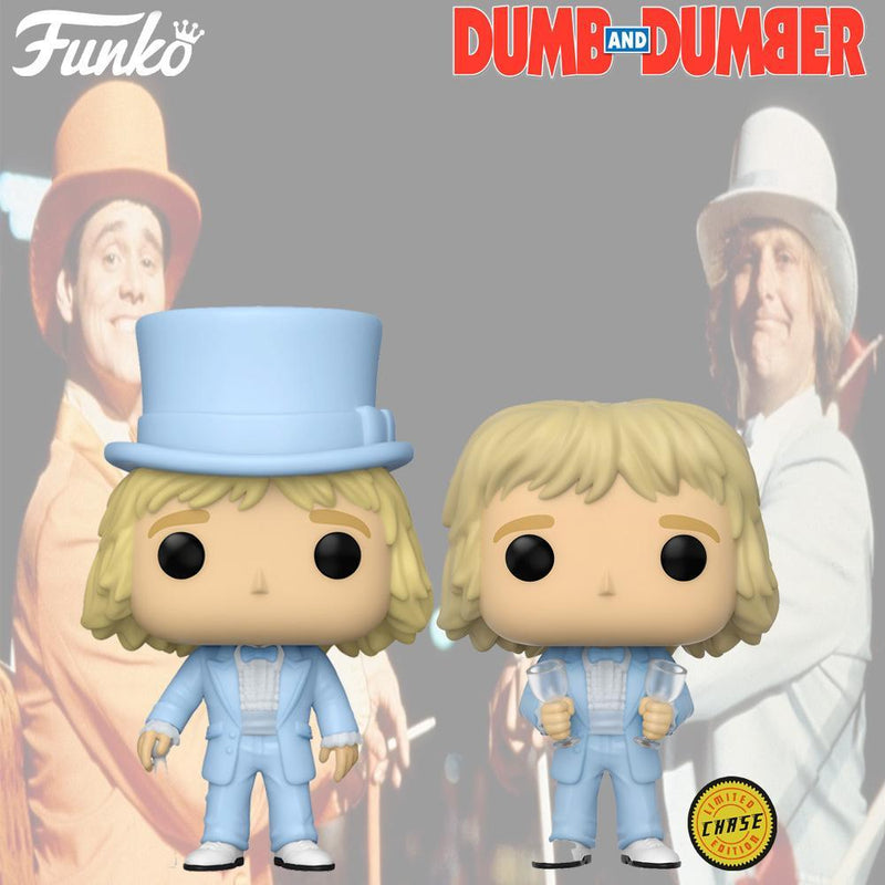 Funko - PRE-ORDER: Funko POP Movies: Dumb & Dumber - Harry In Tux W/Chase With PPJoe Movie Sleeve