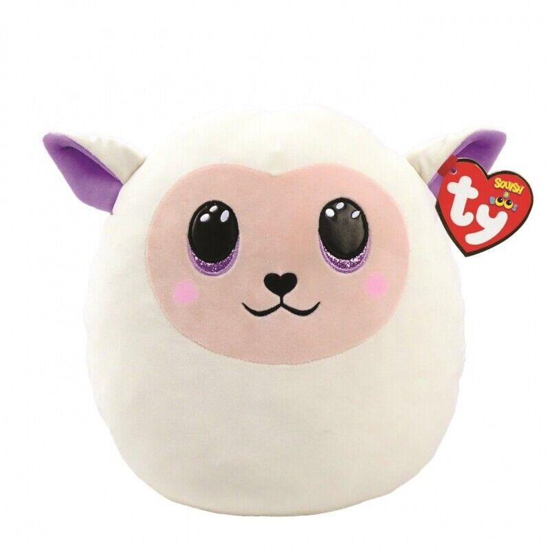 TY - IN STOCK: TY Fluffy Lamb Easter 2022 - Squish-a-Boo - 10"