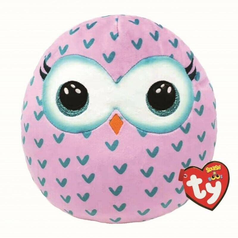 IN STOCK: TY Winks Owl - Squish-a-Boo - 14": Perfect cuddle buddy for adventures. Eye-catching, colorful, and huggable. Fast delivery & excellent service. Order now! - PPJoe Pop Protectors